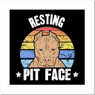 Resting pit face Posters and Art